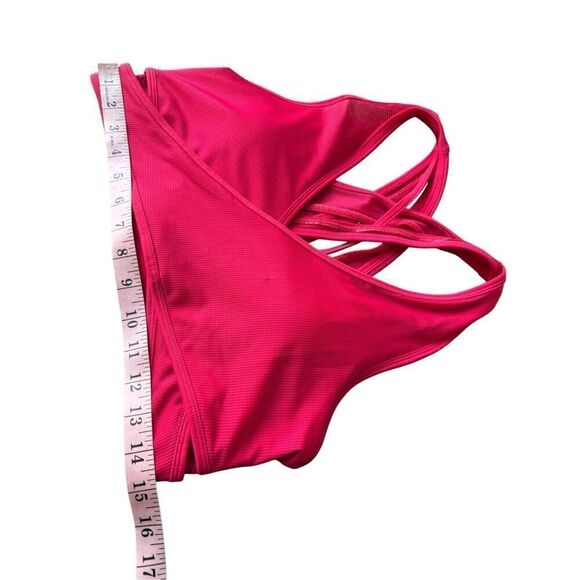 Fabletics Faye Medium Impact Sports Bra II In Lipstick Red Size L - Picture 9 of 10